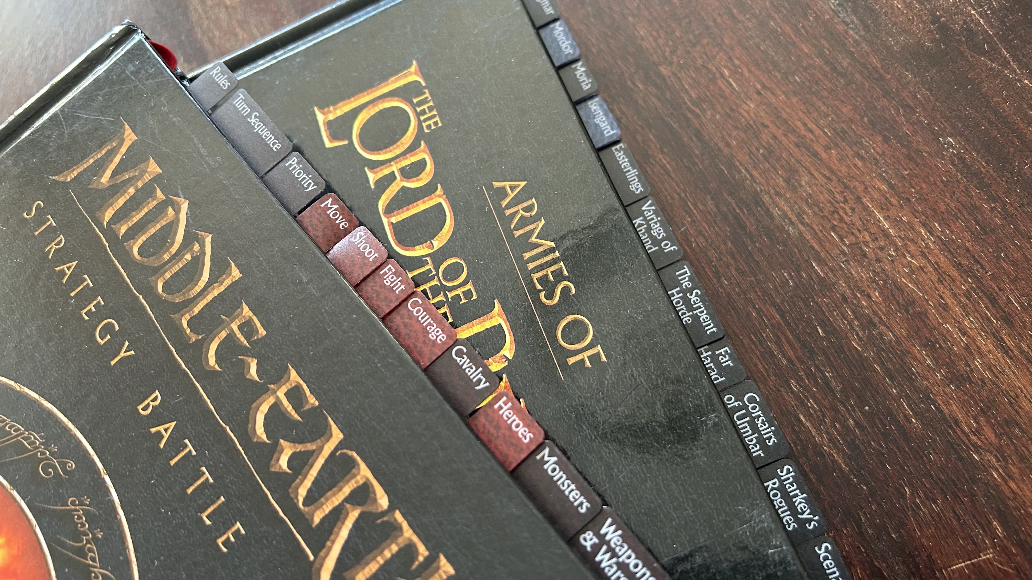 Middle Earth Strategy Battle Game Rule Book Tabs